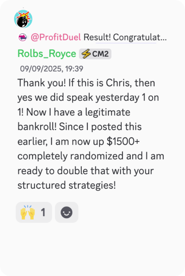 $1500discord testimonial