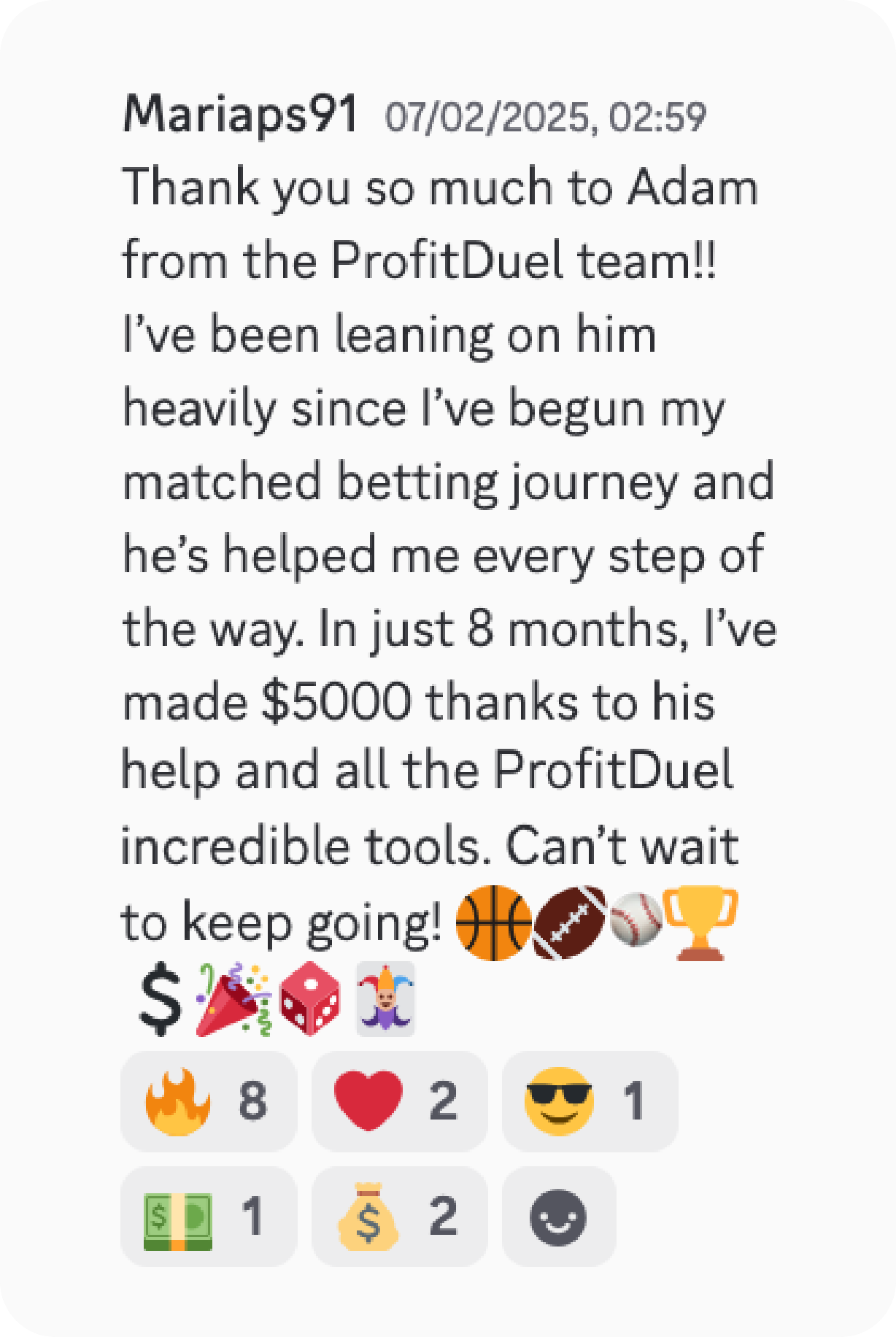 Praise for Adam and ProfitDuel
